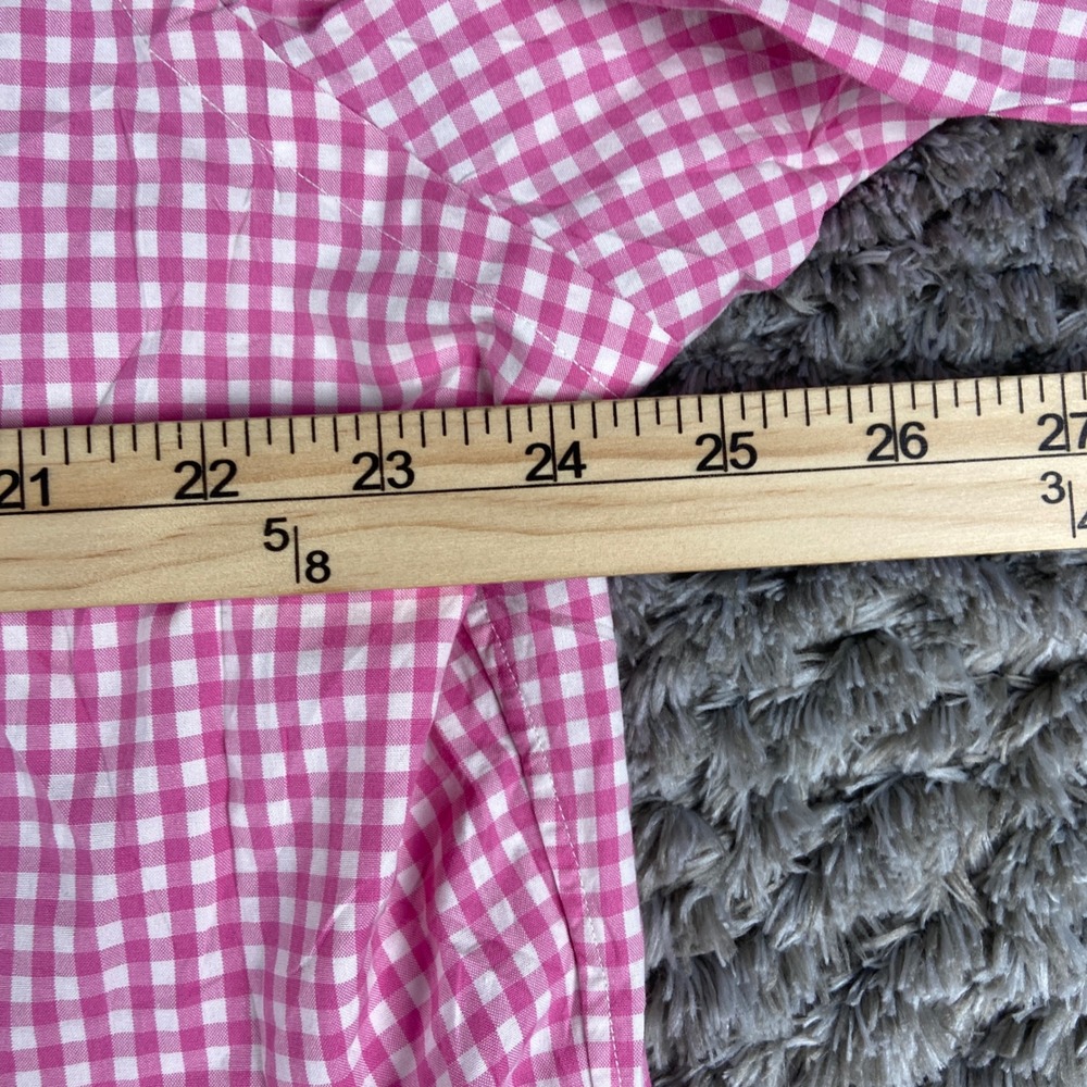 Ralph Lauren Classic Fit Mens XL Pink Gingham Short Sleeve Button Down Shirt - Picture 6 of 8